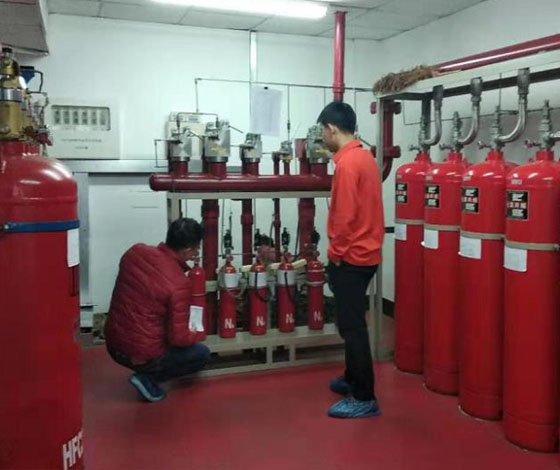 图书馆IG541气体灭火系统施工